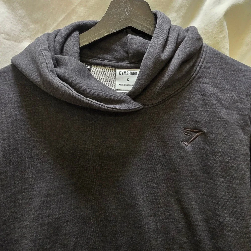 Gymshark Rest Day Sweats Gray Hoodie Sweatshirt Embroidered Logo Small Womens‎
